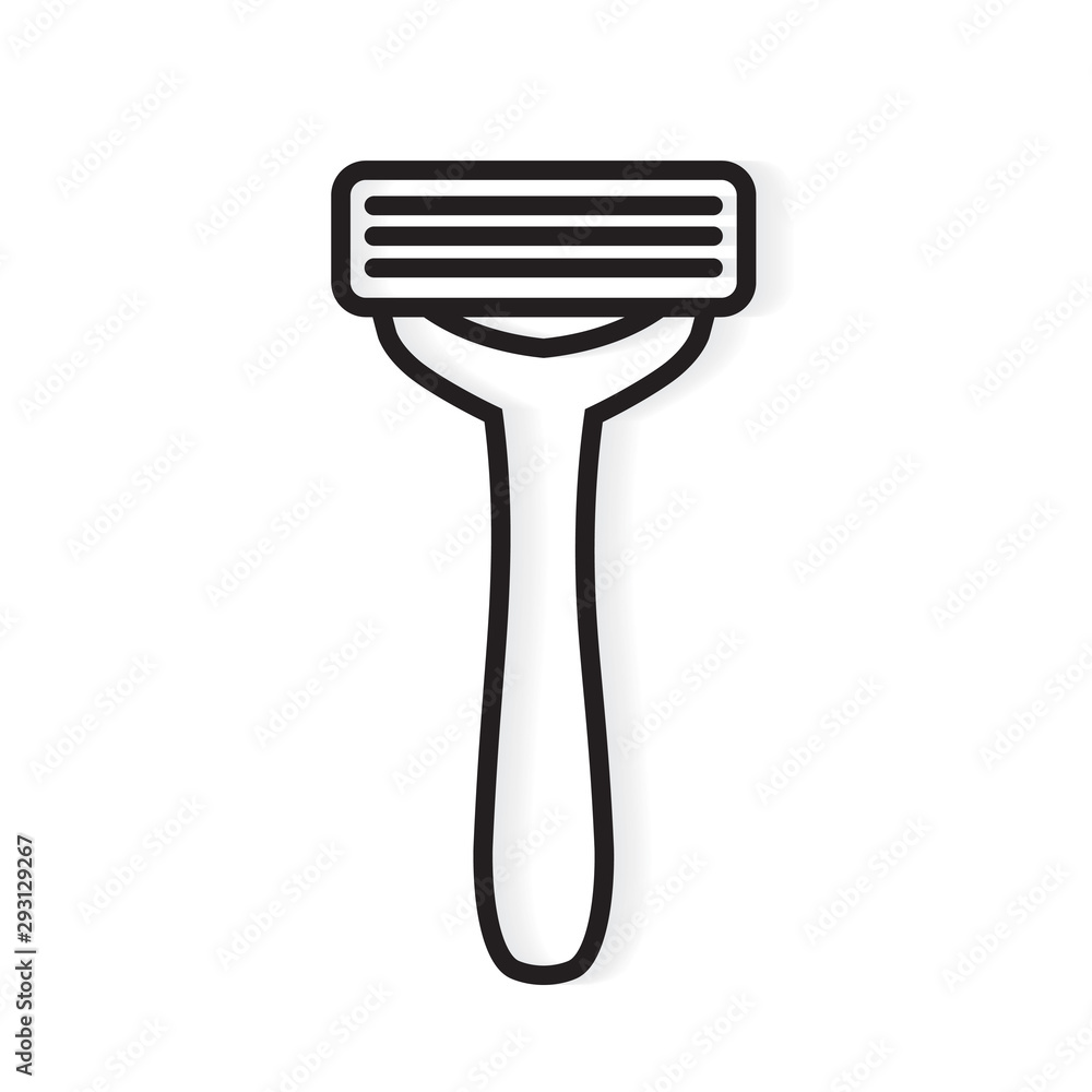 disposable shaving razor icon- vector illustration disposable shaving razor icon- vector illustration