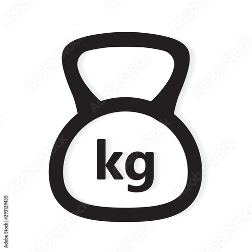 kg weight icon- vector illustration