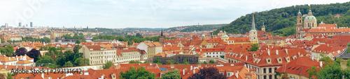 view of city of prague czech republic