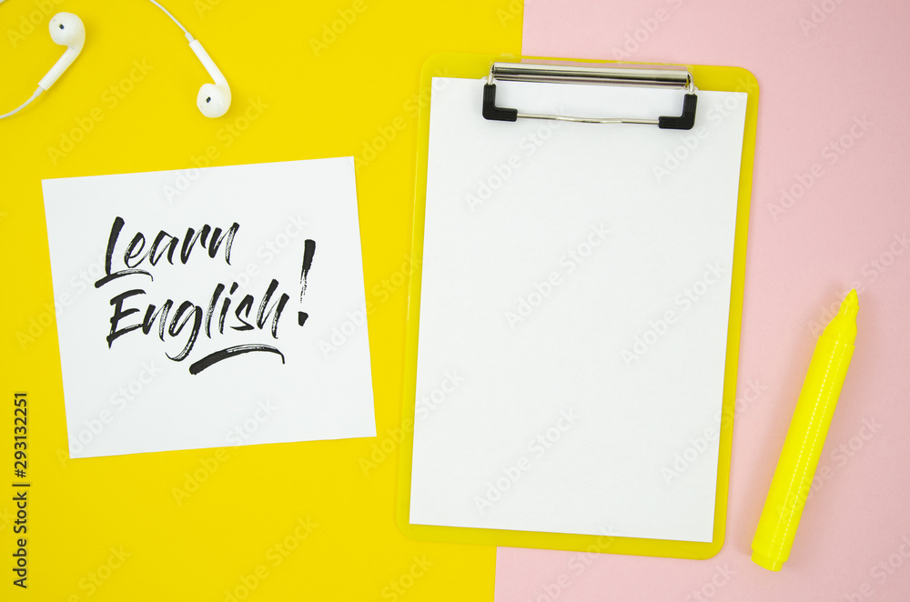 Top view empty clipboard on bicolor background Top view empty clipboard on bicolor background