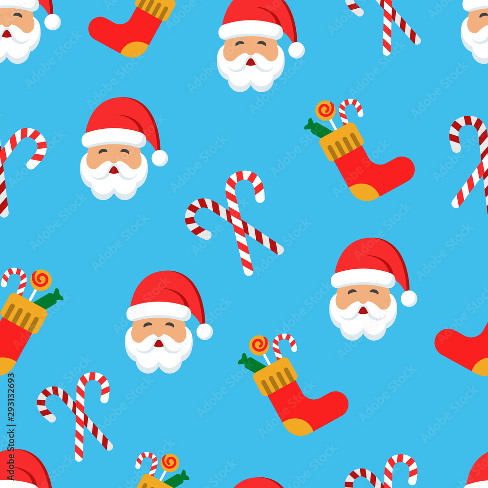 Seamless Christmas pattern.