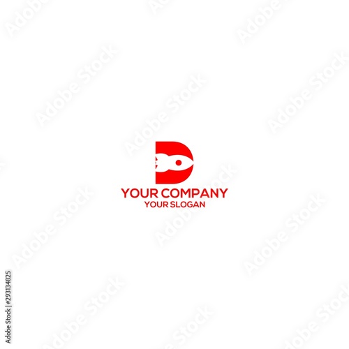 Free Download P Rocket Logo Design Vector - GFXLoad