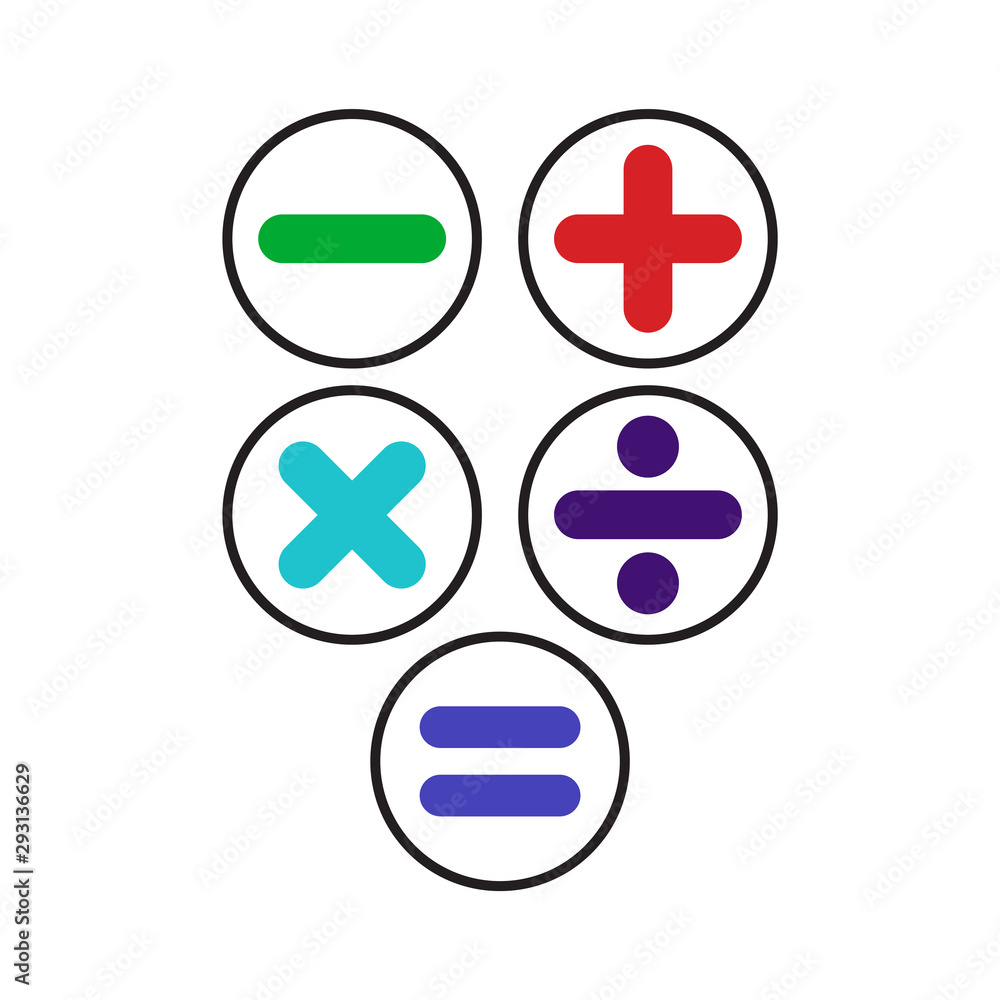 Fototapeta premium Learning Numbers Set for Kids Vector Template Design Illustration