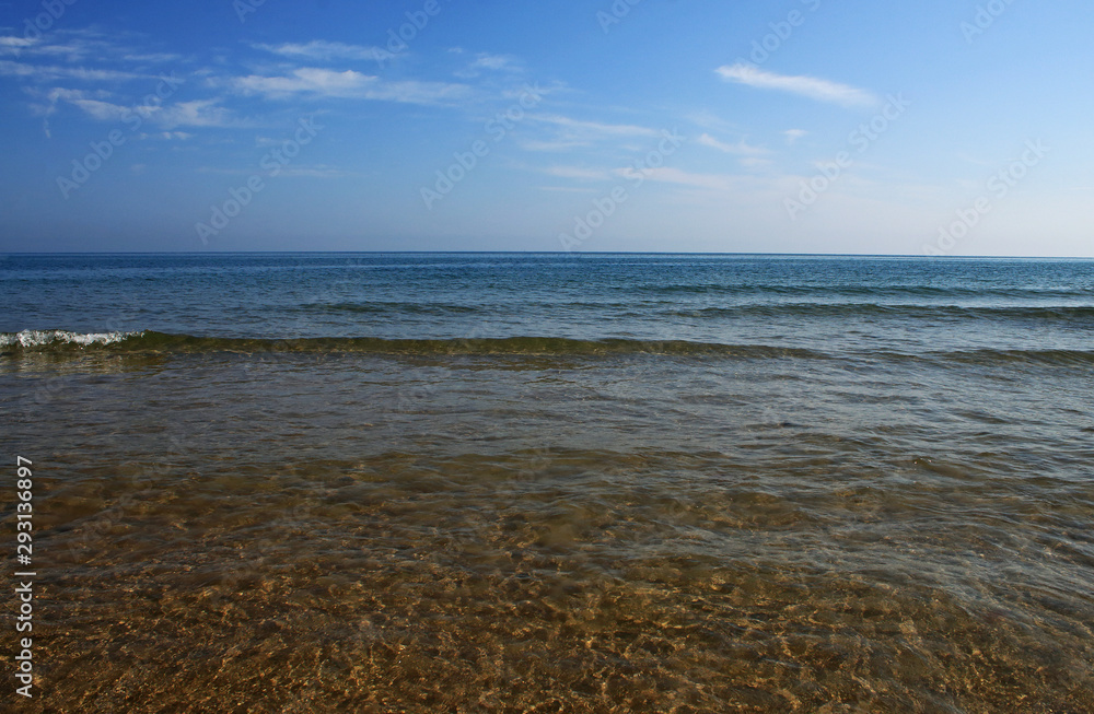 Mediterranean sea shore in summer