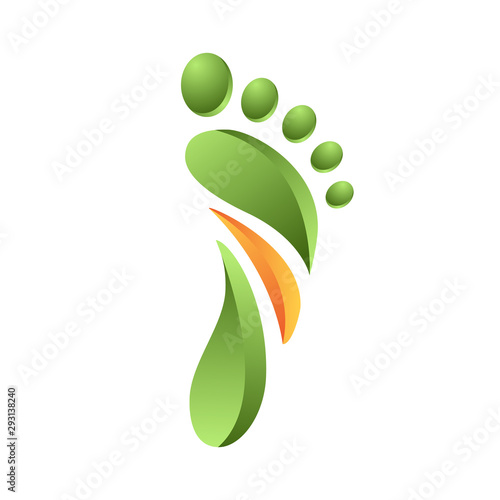 foot icon logo symbol design