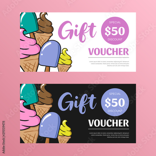 Gift Voucher Card Template Design