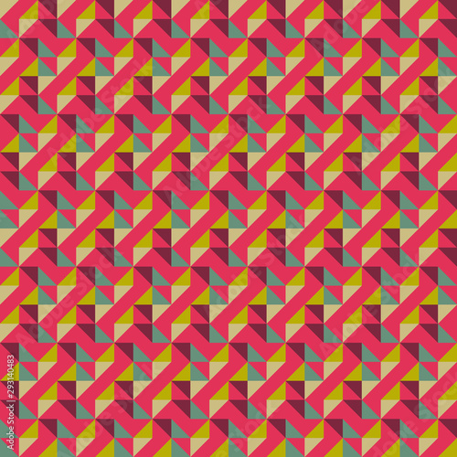 Abstract seamless triangle pattern. Background design for prints, textile, fabric, package, cover, greeting cards.