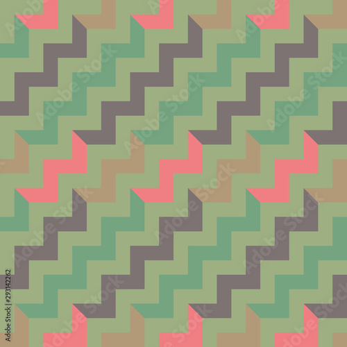 Abstract seamless zigzag pattern. Background design for prints, textile, fabric, package, cover, greeting cards.