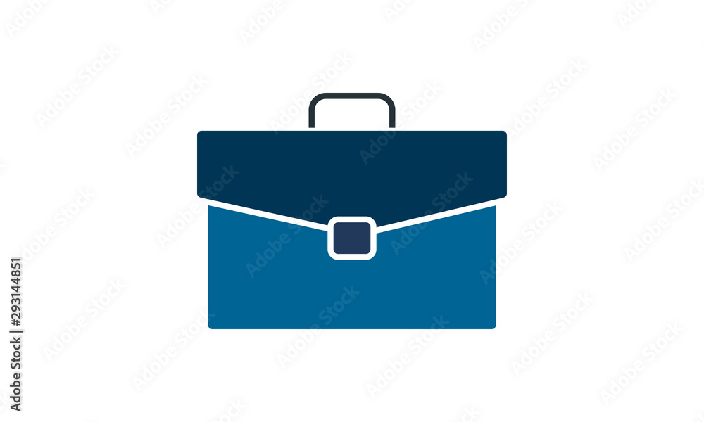 Office bag icon for professional documents and supplies Office bag icon for professional documents and supplies