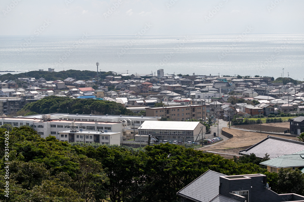 地球の丸く見える丘展望館からの眺望　千葉県銚子市
