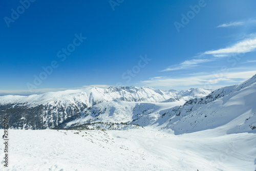 Pirin mountains in winter in Bulgaria