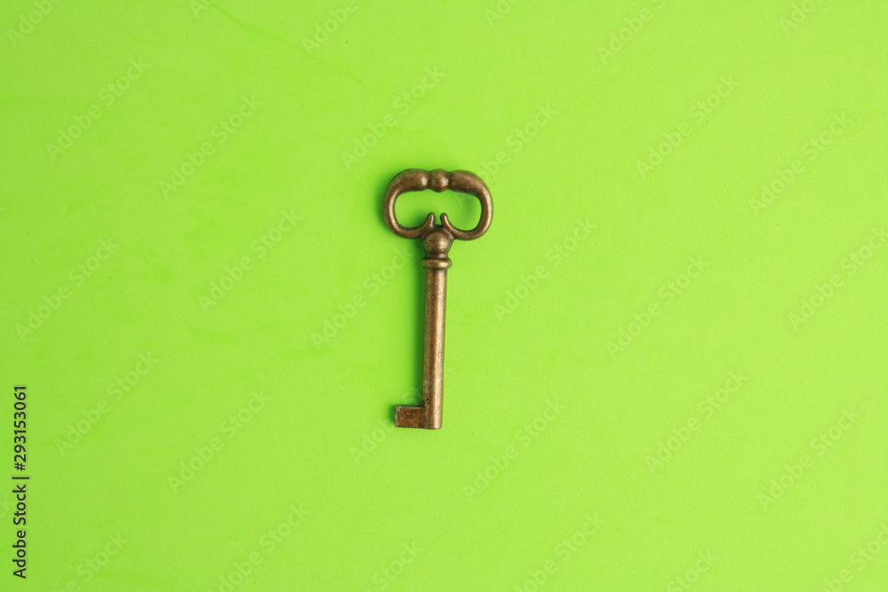 nice antique copper closet key nice antique copper closet key