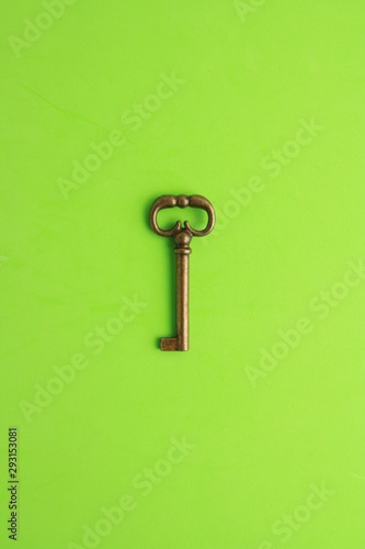 nice antique copper closet key © robcartorres