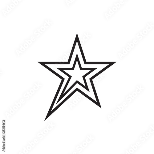 star icon vector flat design