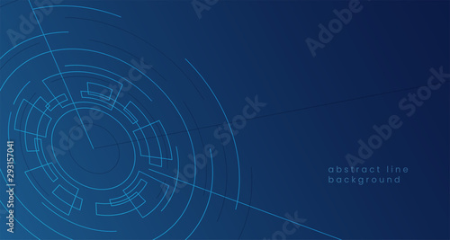 Digital vortex illustration for cyberspace portal gate concept vector background. Abstract modern geometric circle connection line design