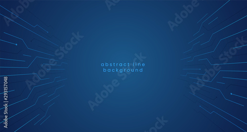 abstract geometric circuit line for digital cyberspace time travel visual concept vector illustration. simple clean modern futuristic background template design