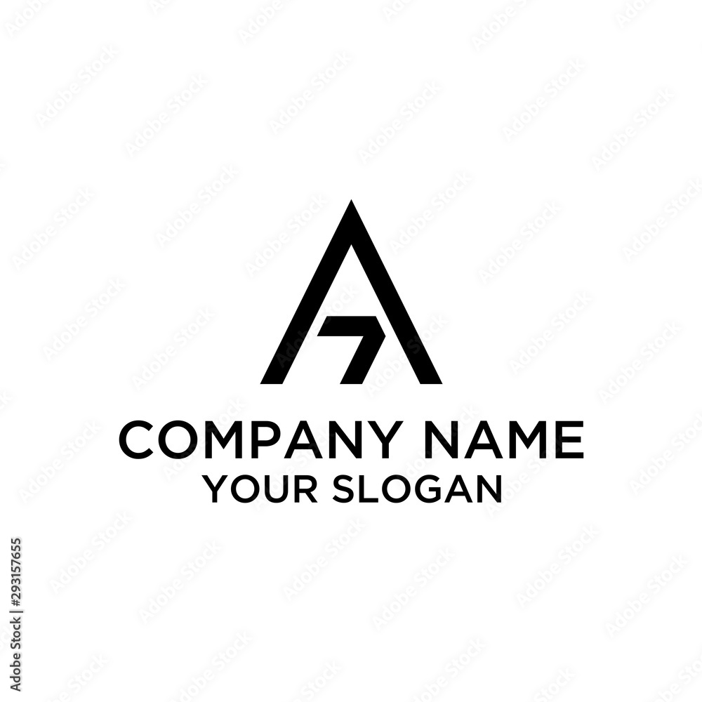 Initial Letter A7 Abstract Logo Template Initial Letter A7 Abstract Logo Template