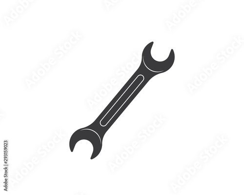 wrench vector illustration and icon of automotive repair
