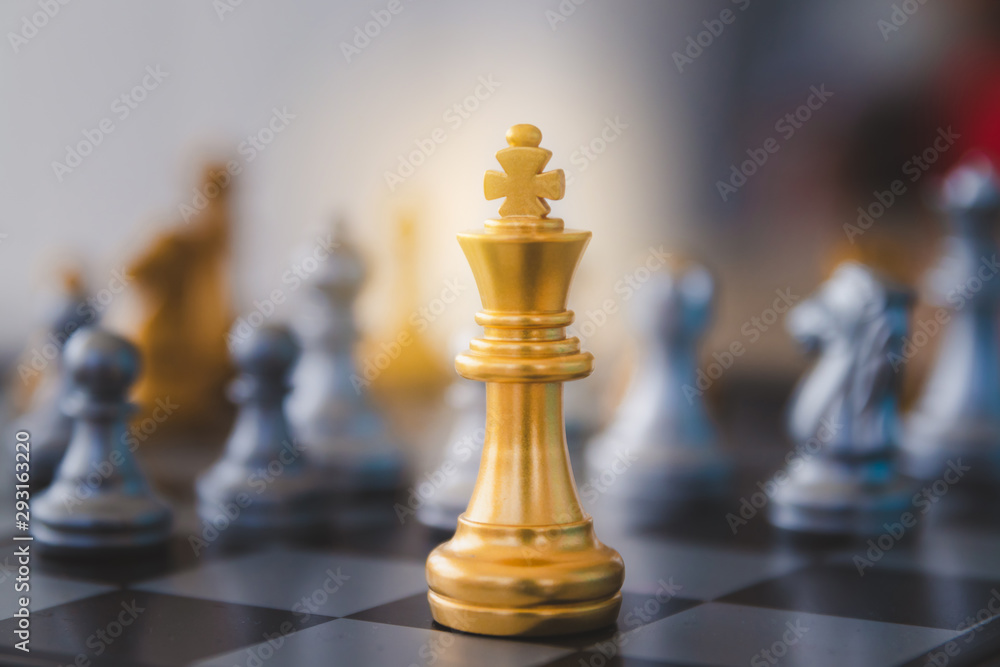 King is leader strategy ideas concept business. Golden chess board game business, leader with success. King is leader strategy ideas concept business. Golden chess board game business, leader with success.