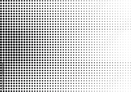 Abstract halftone dotted background. Monochrome grunge pattern with dot and circles. Vector modern pop art texture for posters, sites, business cards, cover, postcards, labels, stickers layout.