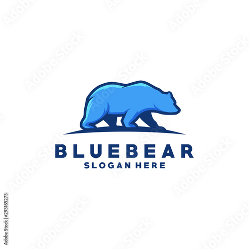 Blue bear logo