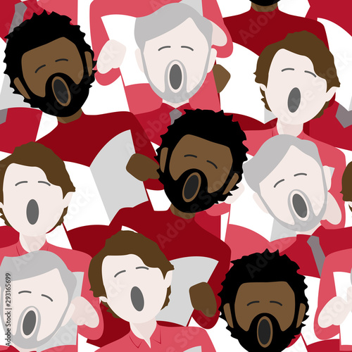 male christmas choir singers