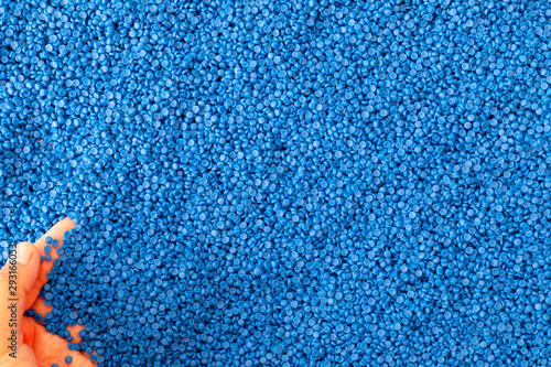 Φωτογραφία Close-up of plastic polymer granules