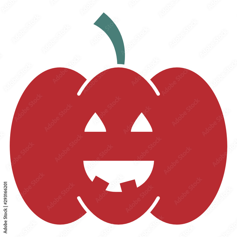 Pumpkin Fruit Halloween Holiday Vector Icon Design Pumpkin Fruit Halloween Holiday Vector Icon Design
