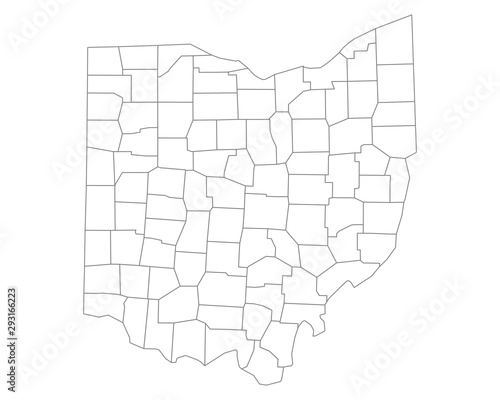 Karte von Ohio