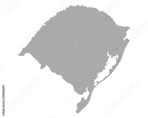 Karte von Rio Grande do Sul