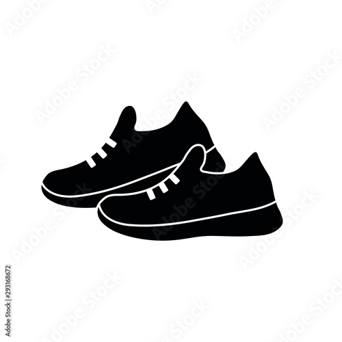 shoes icon. Sneakers icon. Shoe vector.