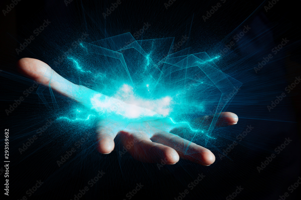 mano, aperta, ologramma, luce dalle mani, energia mano, aperta, ologramma, luce dalle mani, energia