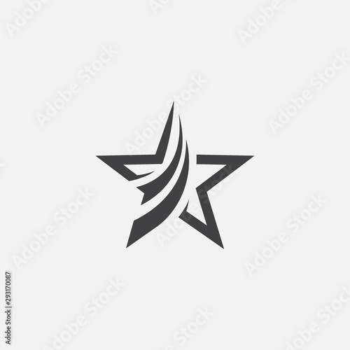Star logo design template. star vector icon. Star logo designs stock template. star elegant vector icon