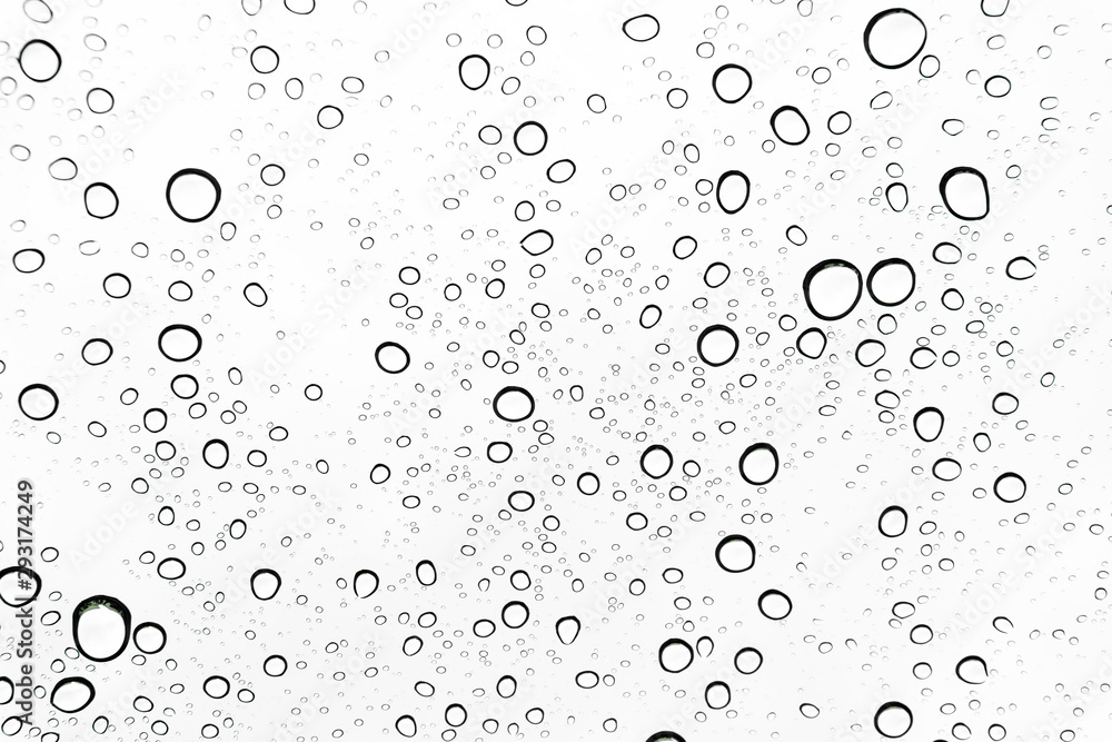 Rain drops on window glasses surface Natural Pattern of raindrops. Natural pattern of raindrops on white background for your design. Rain drops on window glasses surface Natural Pattern of raindrops. Natural pattern of raindrops on white background for your design.