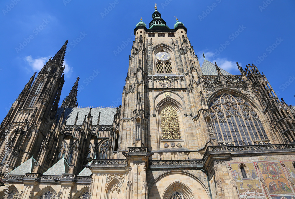 Saint Vitus Cathedral in Prague in Czech Republic in Central Eur