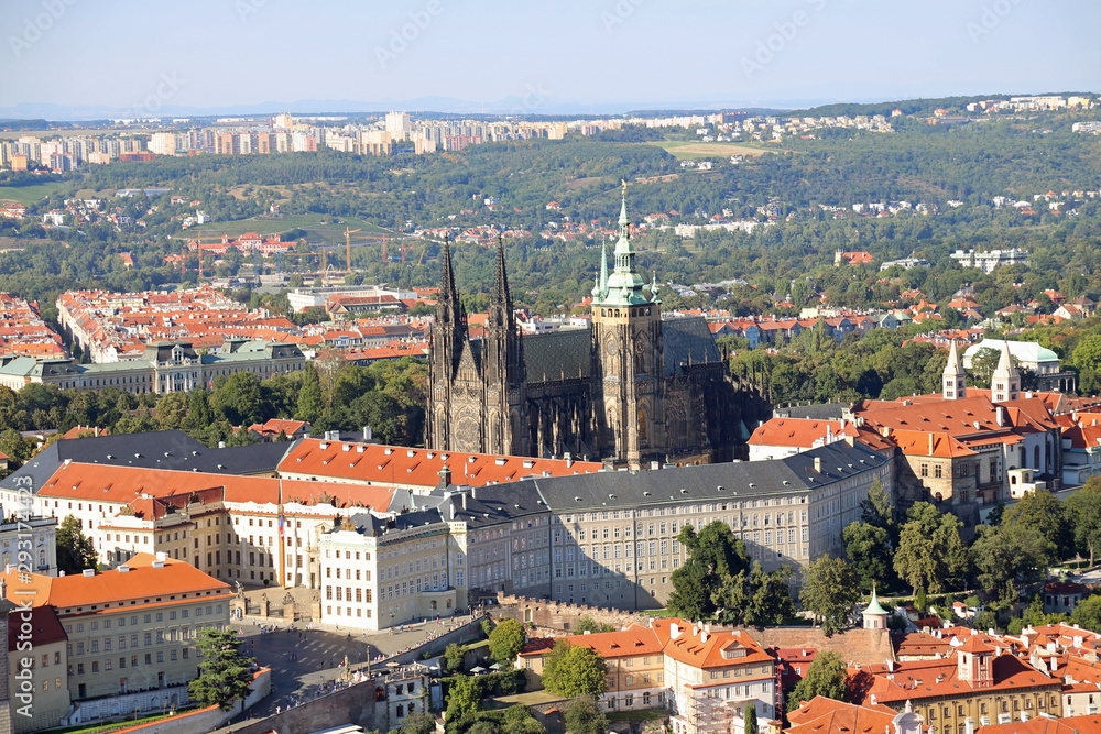Prague, Czech Republic - August 24, 2016:  Saint Vitus Cathedral