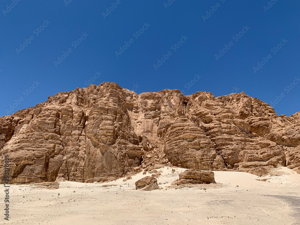 The beauty of desert mountains rocks