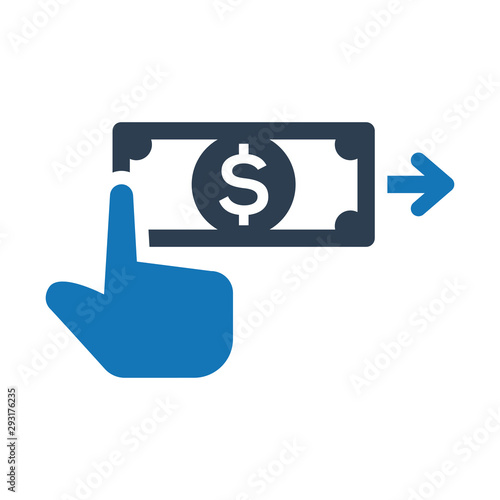 Money sending icon