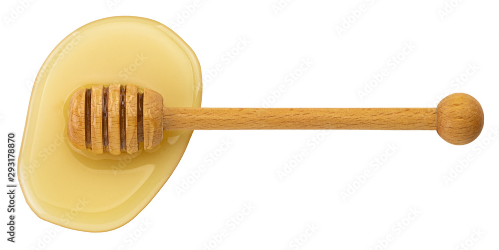 honey dripping isolated on a white background honey dripping isolated on a white background