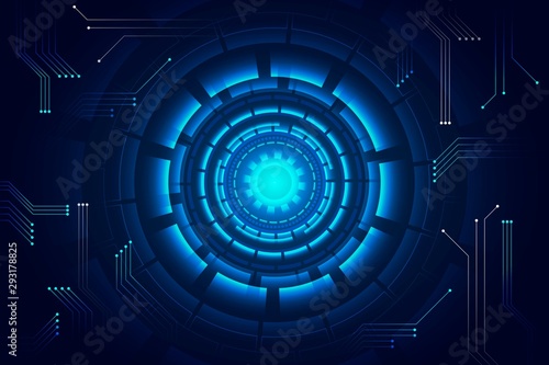ABSTRACT FUTURISTIC TECHNOLOGY BACKGROUND