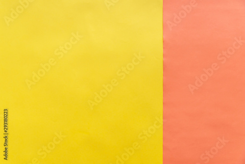 Yellow and orange paper background. Abstract background. 1/3 color background ratio.