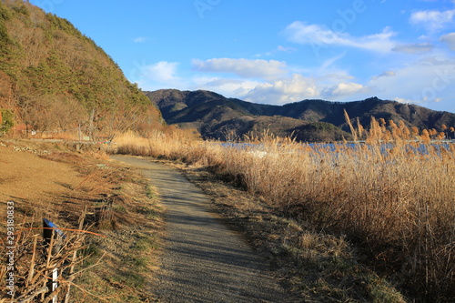 the rural scenes and the footpath in japan