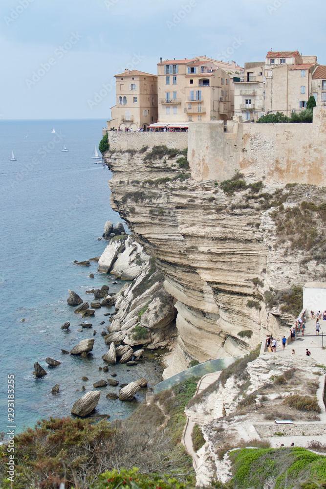 Landscape in Bonifacio on the island of Corsica, France. Destination Scenics.