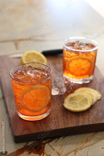 lemon cocktail summer drink