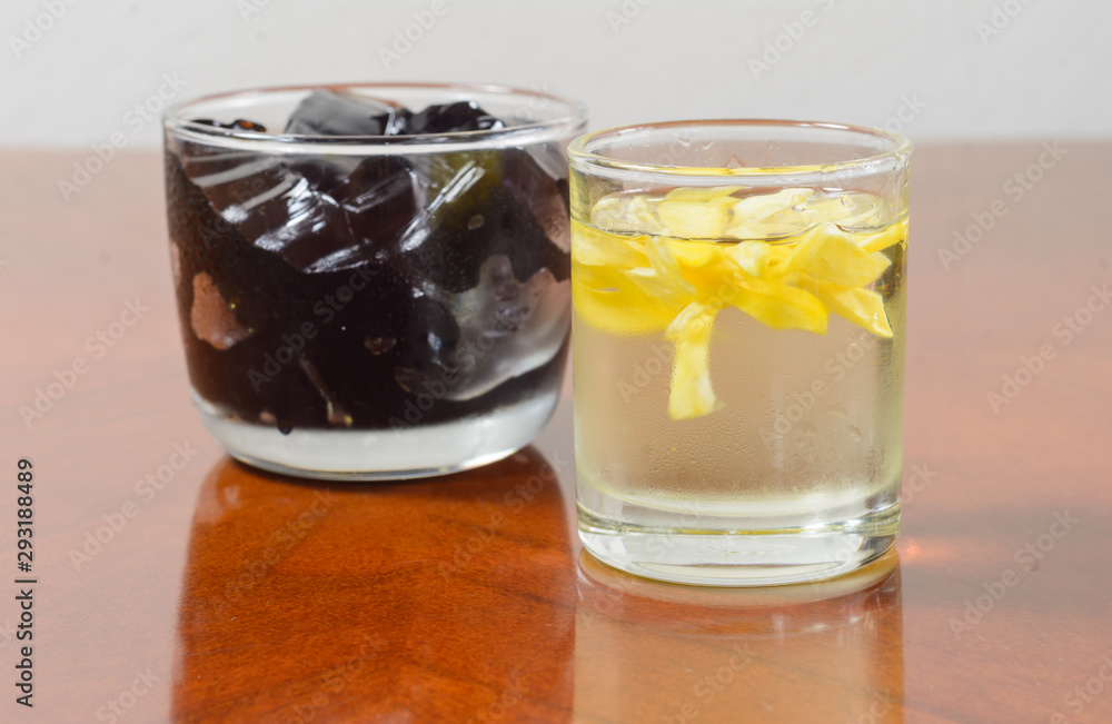 grass jelly adain dessert sweet food grass jelly adain dessert sweet food