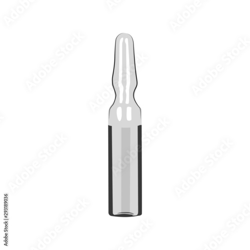 glass ampoule vector illustration isolated 