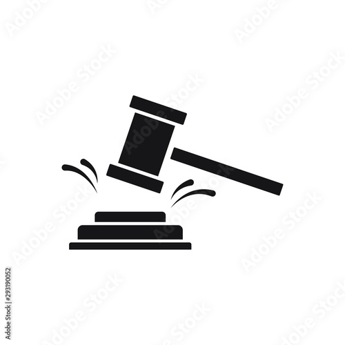 Auction Hammer icon. Judge sign. Vector illustration