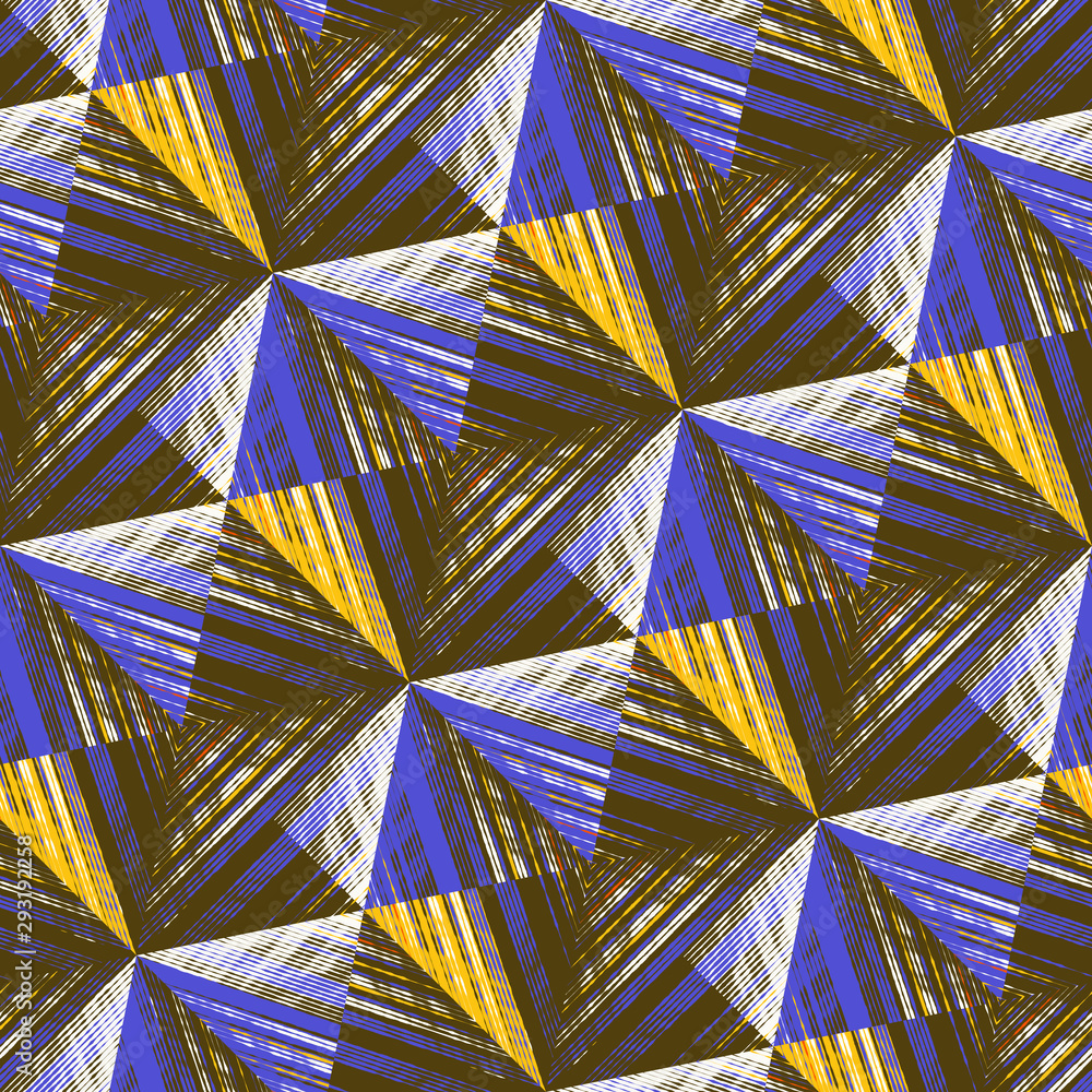 Abstract seamless pattern of many lines. Geometric texture.