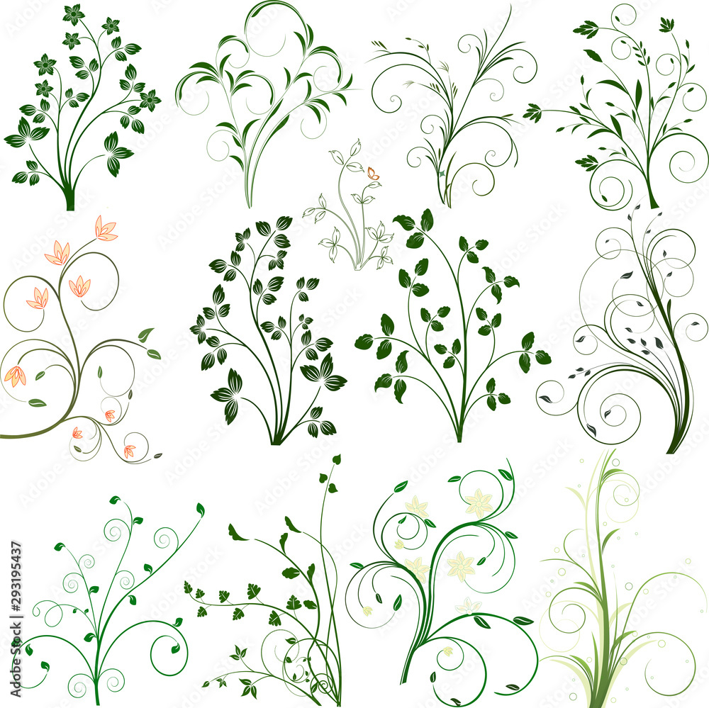 Floral pattern art decoration design illustration