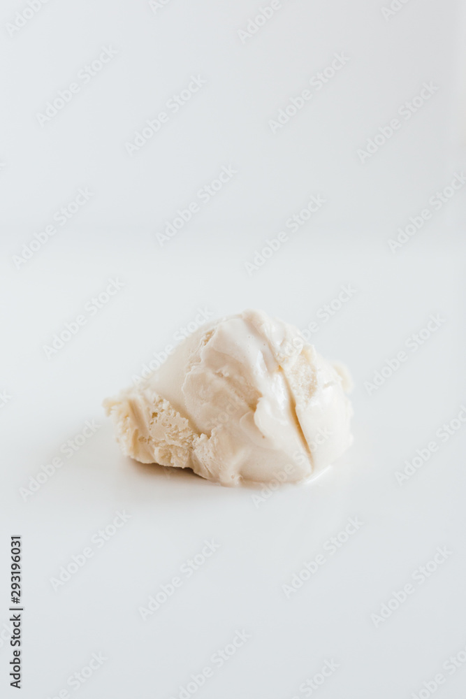 Vanilla Flavored Gelato Ice Cream Scoop Vanilla Flavored Gelato Ice Cream Scoop